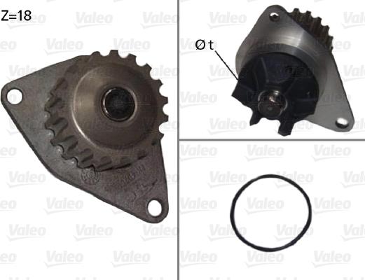 Valeo 506721 - Wasserpumpe alexcarstop-ersatzteile.com