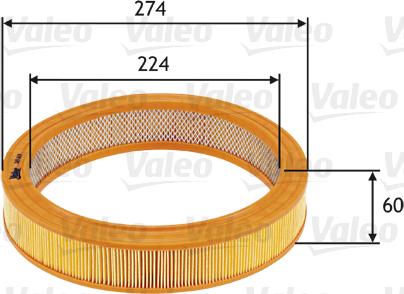 Valeo 585619 - Luftfilter alexcarstop-ersatzteile.com