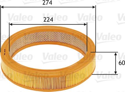 Valeo 585620 - Luftfilter alexcarstop-ersatzteile.com