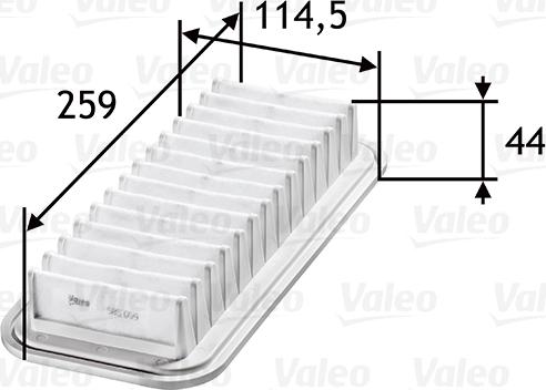 Valeo 585059 - Luftfilter alexcarstop-ersatzteile.com