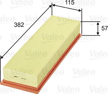 Valeo 585014 - Luftfilter alexcarstop-ersatzteile.com