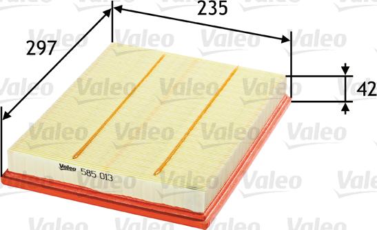 Valeo 585013 - Luftfilter alexcarstop-ersatzteile.com