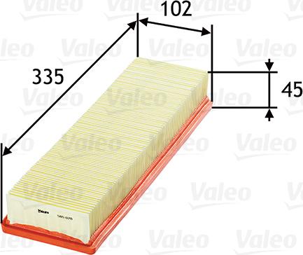 Valeo 585078 - Luftfilter alexcarstop-ersatzteile.com