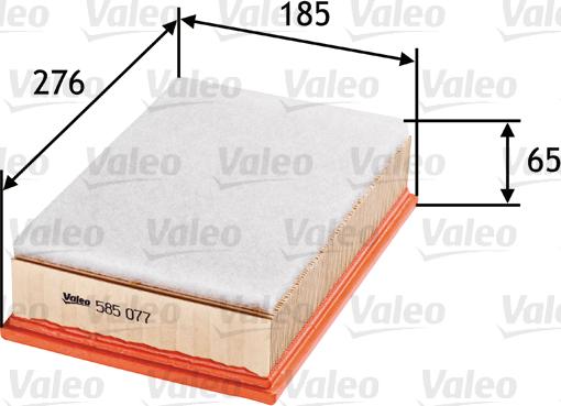 Valeo 585077 - Luftfilter alexcarstop-ersatzteile.com