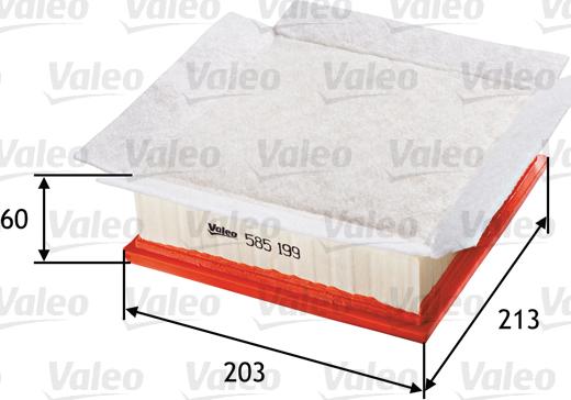 Valeo 585199 - Luftfilter alexcarstop-ersatzteile.com