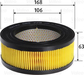 Valeo 585779 - Luftfilter alexcarstop-ersatzteile.com