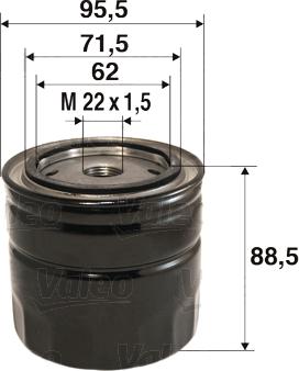 Valeo 586097 - Ölfilter alexcarstop-ersatzteile.com