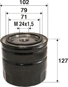 Valeo 586044 - Ölfilter alexcarstop-ersatzteile.com