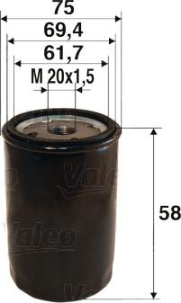 Valeo 586050 - Ölfilter alexcarstop-ersatzteile.com