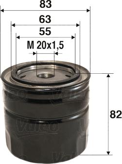 Valeo 586060 - Ölfilter alexcarstop-ersatzteile.com