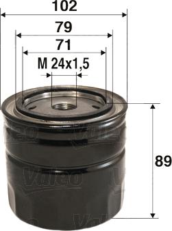 Valeo 586061 - Ölfilter alexcarstop-ersatzteile.com