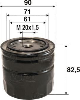 Valeo 586016 - Ölfilter alexcarstop-ersatzteile.com