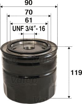 Valeo 586036 - Ölfilter alexcarstop-ersatzteile.com