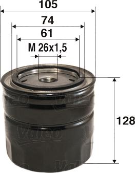 Valeo 586032 - Ölfilter alexcarstop-ersatzteile.com