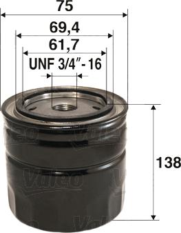 Valeo 586075 - Ölfilter alexcarstop-ersatzteile.com