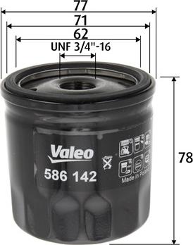 Valeo 586142 - Ölfilter alexcarstop-ersatzteile.com