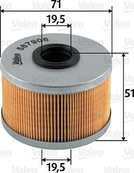 Valeo 587906 - Kraftstofffilter alexcarstop-ersatzteile.com