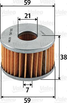 Valeo 587931 - Kraftstofffilter alexcarstop-ersatzteile.com