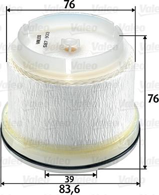 Valeo 587933 - Kraftstofffilter alexcarstop-ersatzteile.com