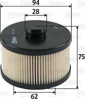 Valeo 587929 - Kraftstofffilter alexcarstop-ersatzteile.com