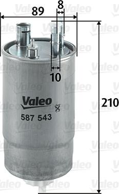 Valeo 587543 - Kraftstofffilter alexcarstop-ersatzteile.com