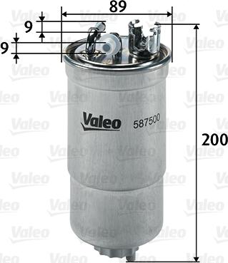 Valeo 587500 - Kraftstofffilter alexcarstop-ersatzteile.com