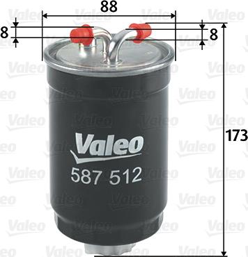 Valeo 587512 - Kraftstofffilter alexcarstop-ersatzteile.com