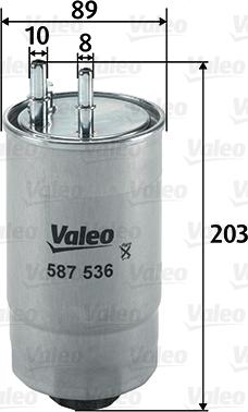 Valeo 587536 - Kraftstofffilter alexcarstop-ersatzteile.com