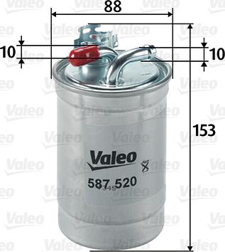 Valeo 587520 - Kraftstofffilter alexcarstop-ersatzteile.com