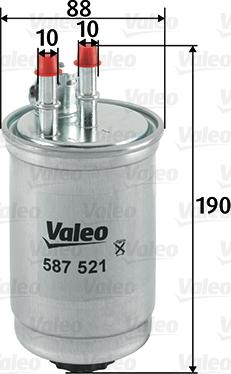 Valeo 587521 - Kraftstofffilter alexcarstop-ersatzteile.com