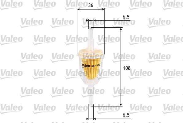 Valeo 587000 - Kraftstofffilter alexcarstop-ersatzteile.com