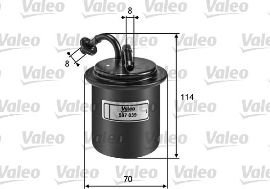 Valeo 587039 - Kraftstofffilter alexcarstop-ersatzteile.com