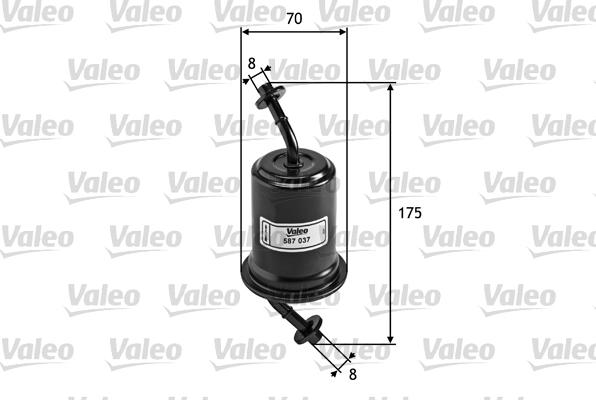 Valeo 587037 - Kraftstofffilter alexcarstop-ersatzteile.com