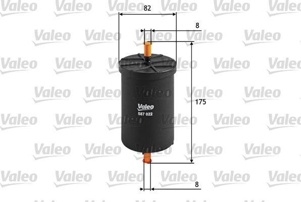 Valeo 587022 - Kraftstofffilter alexcarstop-ersatzteile.com