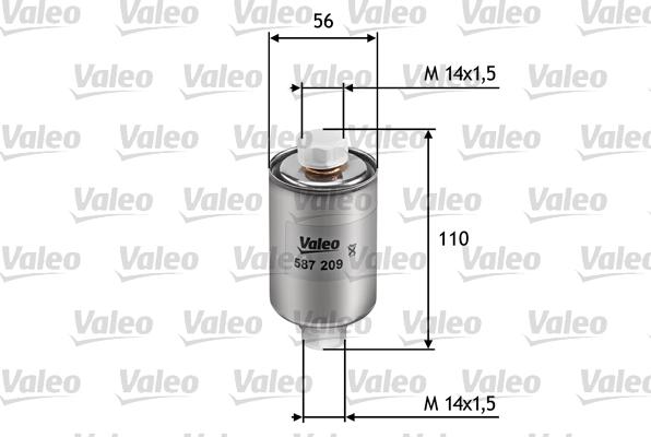 Valeo 587209 - Kraftstofffilter alexcarstop-ersatzteile.com