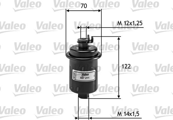 Valeo 587211 - Kraftstofffilter alexcarstop-ersatzteile.com