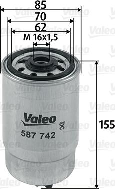 Valeo 587742 - Kraftstofffilter alexcarstop-ersatzteile.com