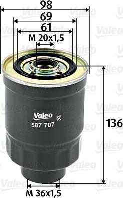 Valeo 587707 - Ölfilter alexcarstop-ersatzteile.com