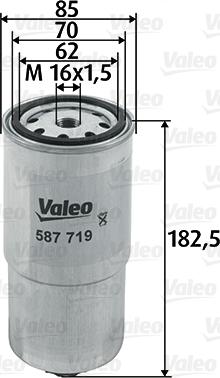 Valeo 587719 - Kraftstofffilter alexcarstop-ersatzteile.com