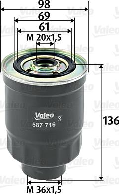 Valeo 587716 - Ölfilter alexcarstop-ersatzteile.com