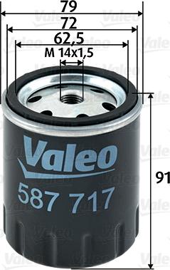 Valeo 587717 - Kraftstofffilter alexcarstop-ersatzteile.com