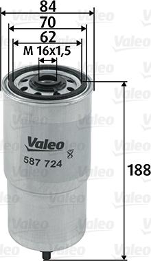 Valeo 587724 - Kraftstofffilter alexcarstop-ersatzteile.com