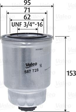 Valeo 587728 - Kraftstofffilter alexcarstop-ersatzteile.com