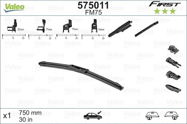 Valeo 575011 - Wischblatt alexcarstop-ersatzteile.com