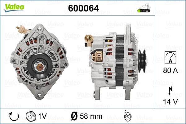 Valeo 600064 - Generator alexcarstop-ersatzteile.com