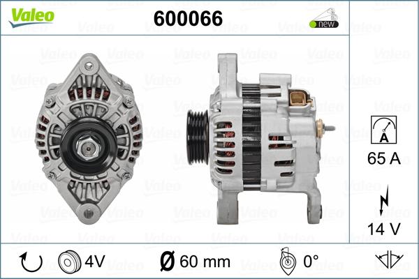 Valeo 600066 - Generator alexcarstop-ersatzteile.com