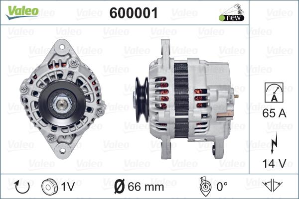 Valeo 600001 - Generator alexcarstop-ersatzteile.com