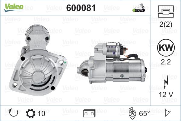 Valeo 600081 - Starter alexcarstop-ersatzteile.com