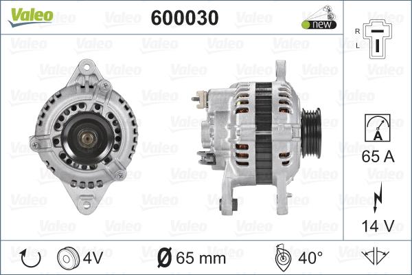 Valeo 600030 - Generator alexcarstop-ersatzteile.com