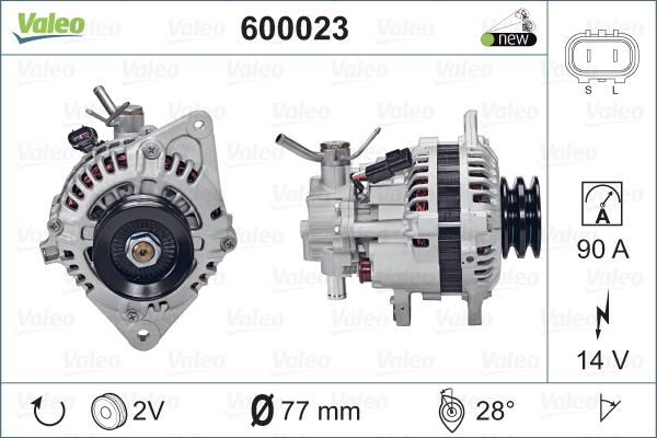 Valeo 600023 - Generator alexcarstop-ersatzteile.com